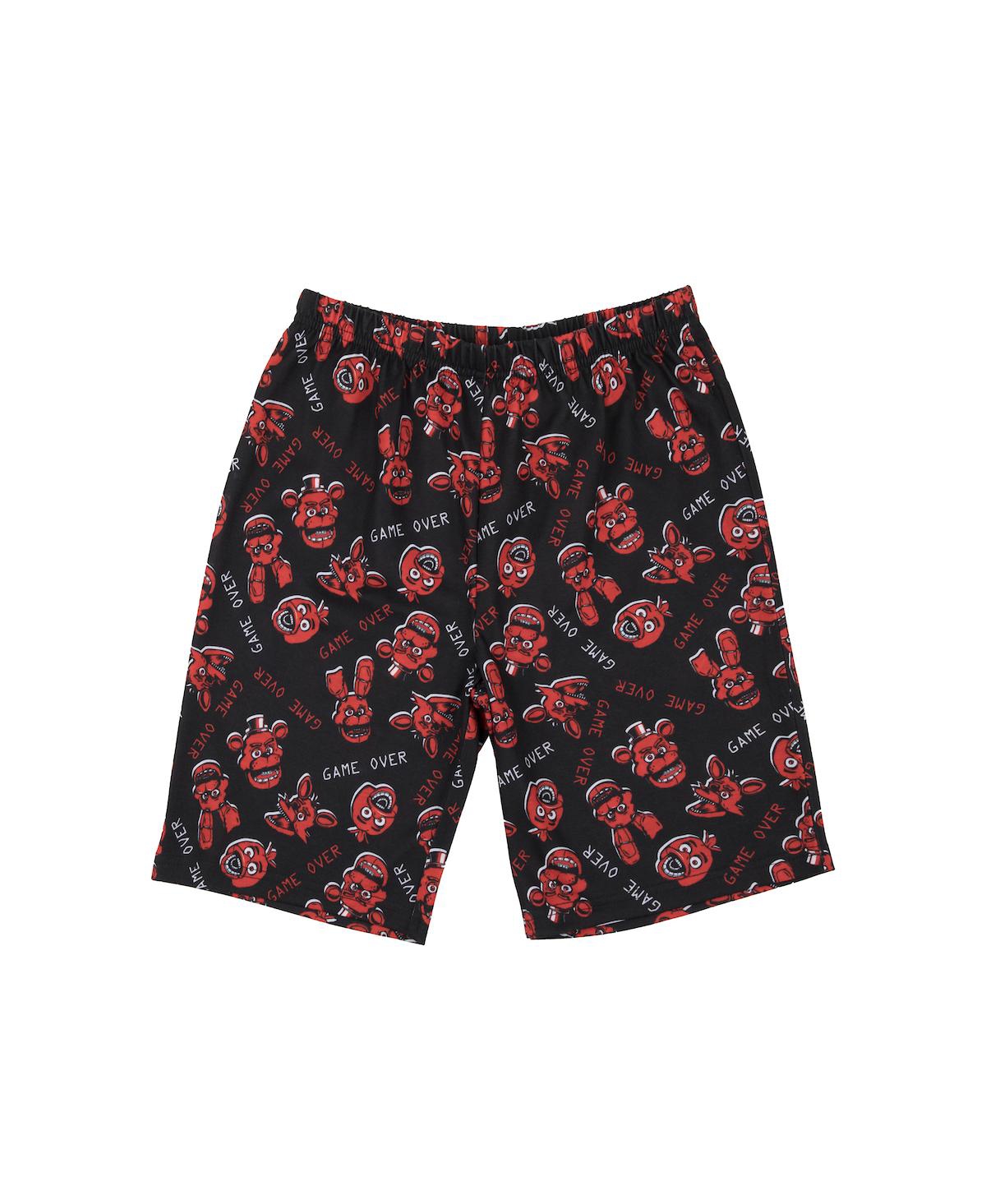 Five Nights at Freddy's Boys Youth Sleepwear Set Tee Shirt, Sleep Shorts, Sleep Pants