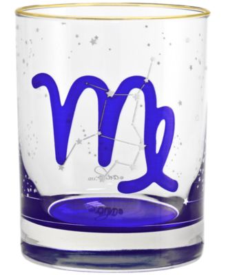 Virgo Zodiac Double Old-Fashioned Glass, Set of 2