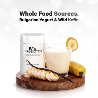 Raw Probiotic+ 100 Billion CFU, Digestive Enzymes, Raw Fruits & Vegetable Prebiotics, 30 ct