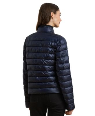 louren ローレン/stand collar short jacket Lauren Ralph Lauren Women's Snap-Front Stand-Collar Packable