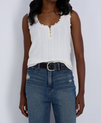 Women's Glossy Pebble Grain Textured Leather Belt