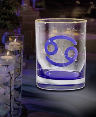 Cancer Zodiac Double Old-Fashioned Glass, Set of 2