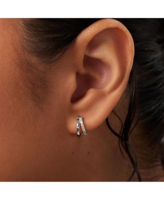 Ana Luisa - Double Hoop Earrings - Toda Mini Silver - Macy's