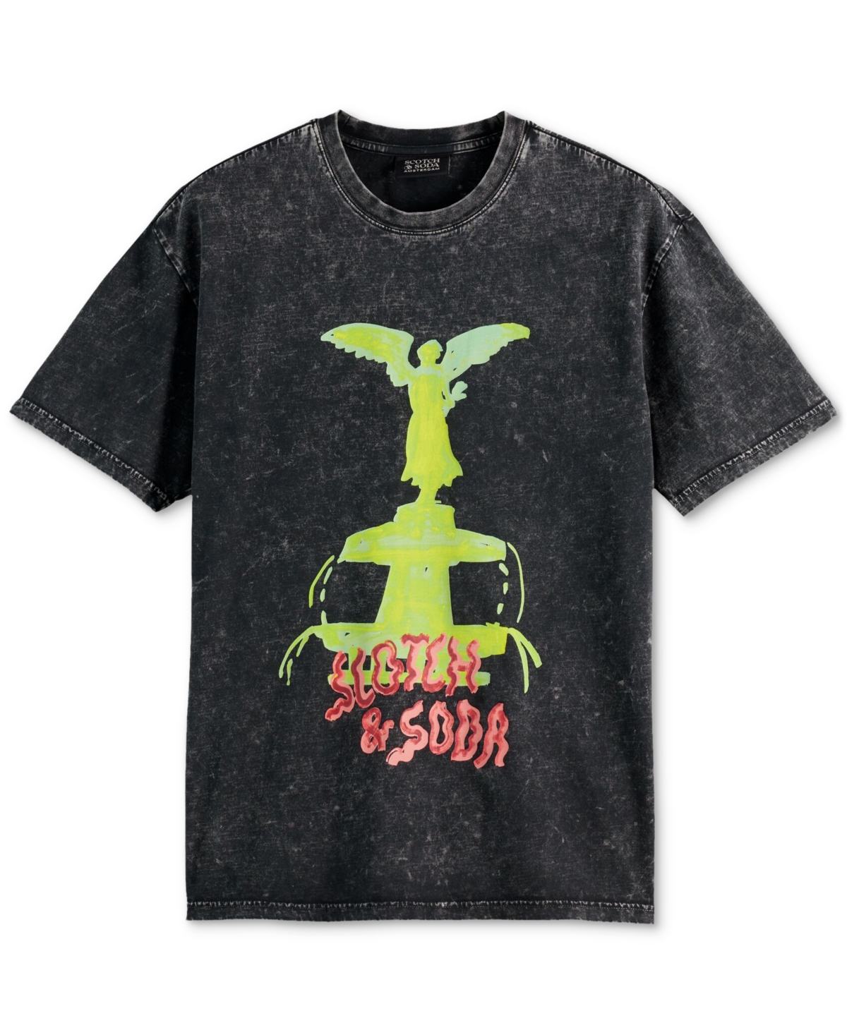 Scotch & Soda Men's Relaxed-fit Graphic T-shirt In Black