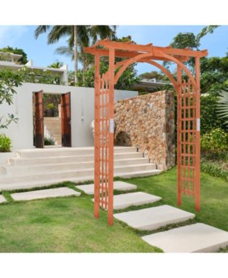 Garden Archway Arch Lattice Trellis Pergola for Climbing Plants and Outdoor Wedding Bridal Decor
