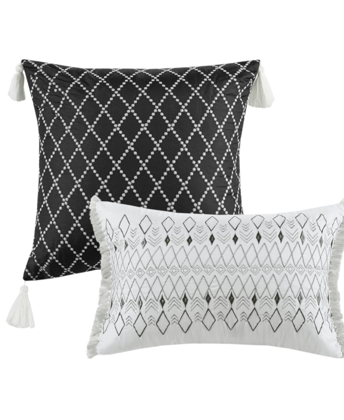 Madison Park Fraser Reversible Printed Microfiber Seersucker 3-pc. Quilt Set, King/california King In Ivory,black