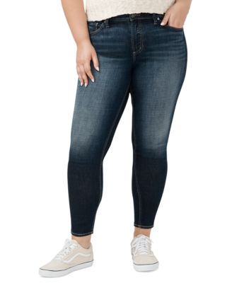 Plus Size Suki Mid-Rise Curvy-Fit Skinny Jeans