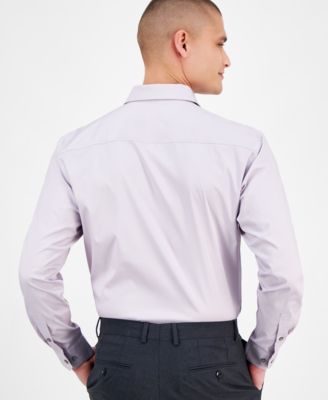 Men's Regular-Fit Temperature Regulating Solid Dress Shirt, Created for Macy's