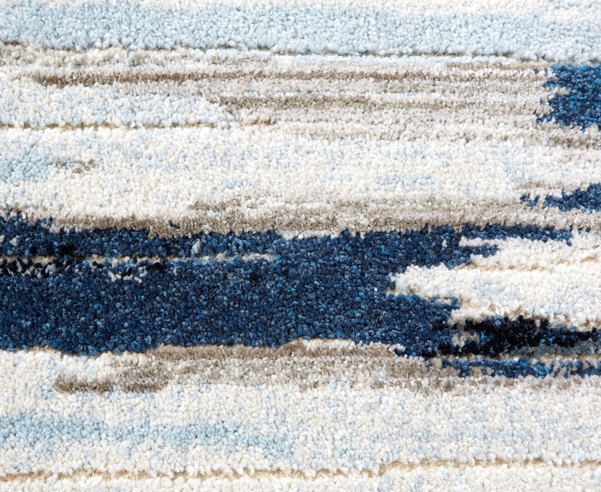 Feizy Milton 3468f 2'7''x8' Runner Area Rug In Ivory,blue