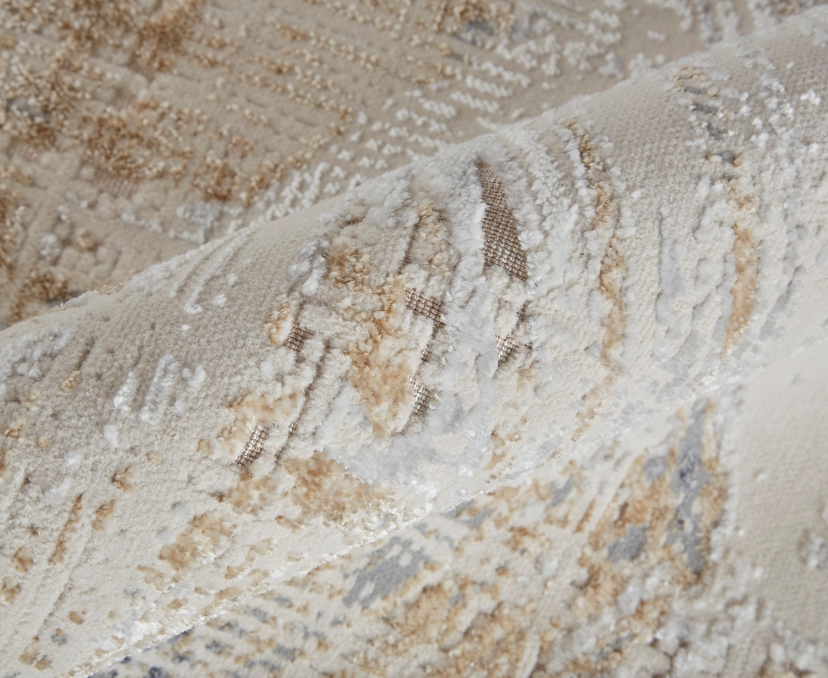 Feizy Laina 39g6f 3'x5' Area Rug In Tan,ivory