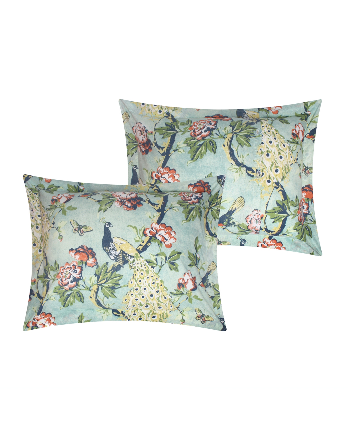 Greenland Home Fashions Pavona 3-pc. Duvet Cover Set, Full/queen In Jade