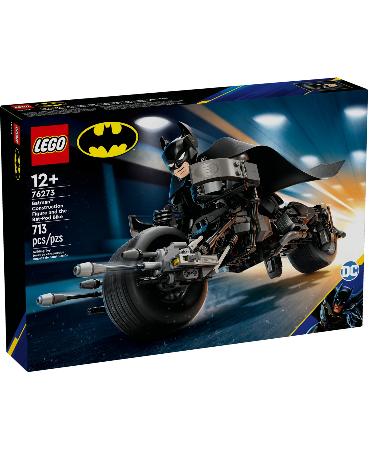 Lego Dc Batman: Batman Construction Figure The Bat-pod Bike 76273 In Multi Color