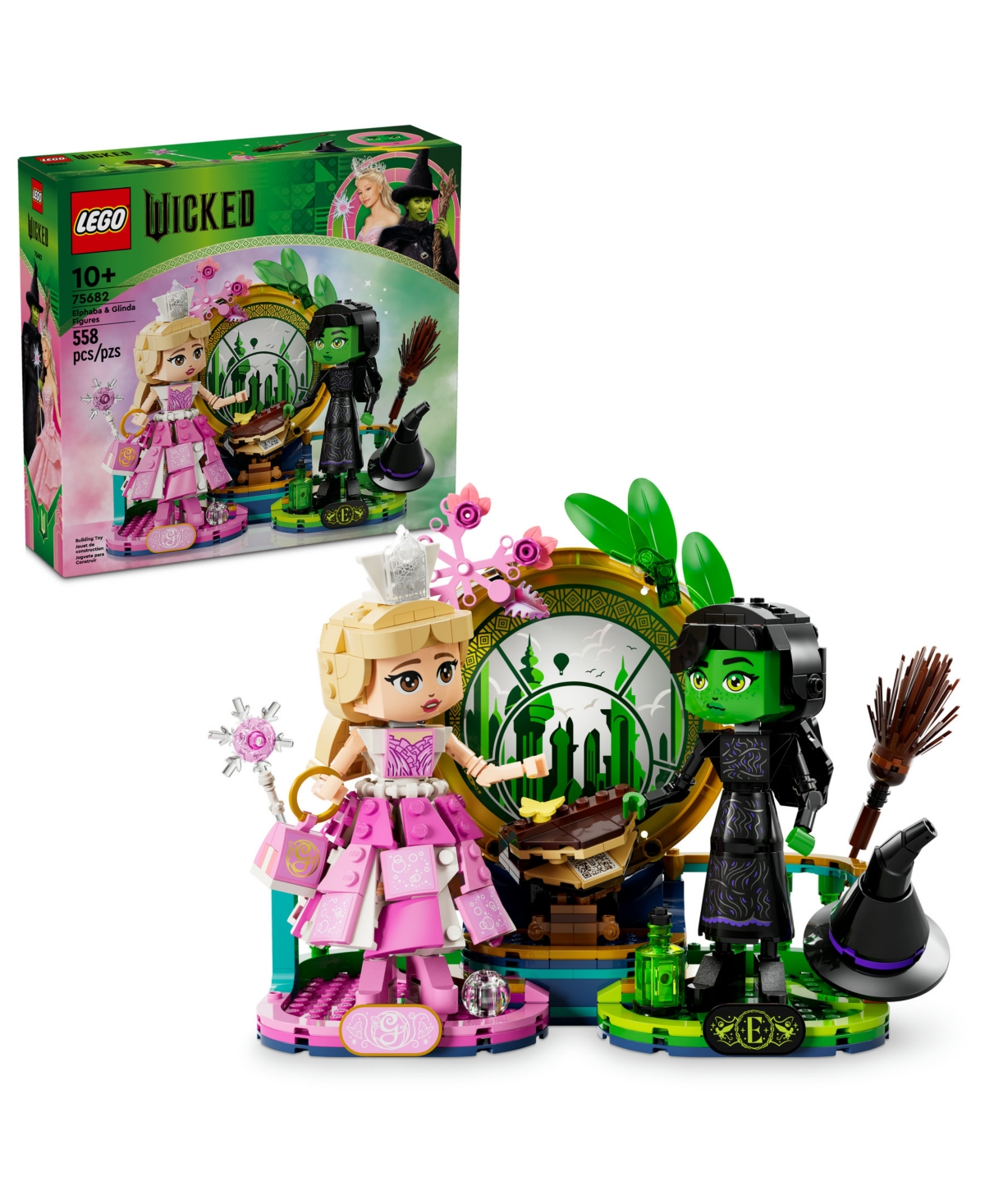 LEGO WICKED ELPHABA GLINDA FIGURES FANTASY TOY CONSTRUCTION PLAYSET 75682 