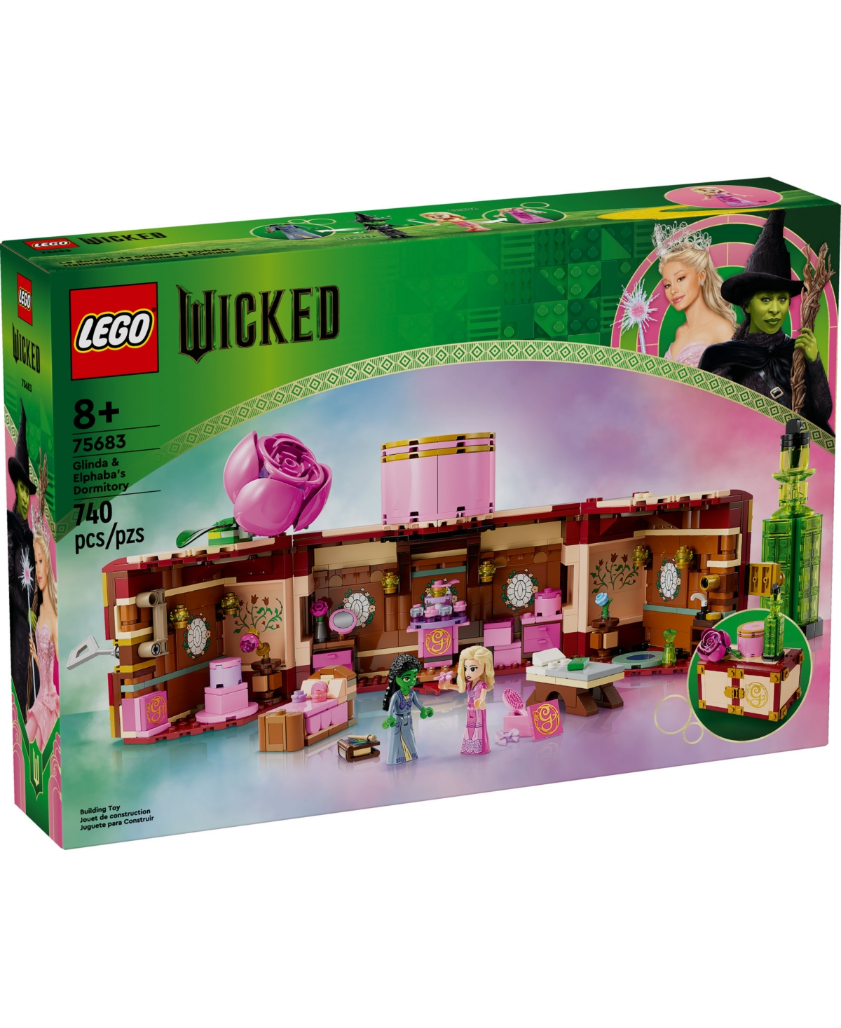 LEGO WICKED GLINDA ELPHABA'S DORMITORY COLLECTIBLE TOY MODEL 75683 
