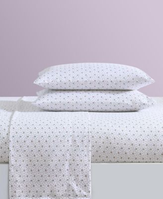 Printed Microfiber 4 Piece Sheet Set, Queen