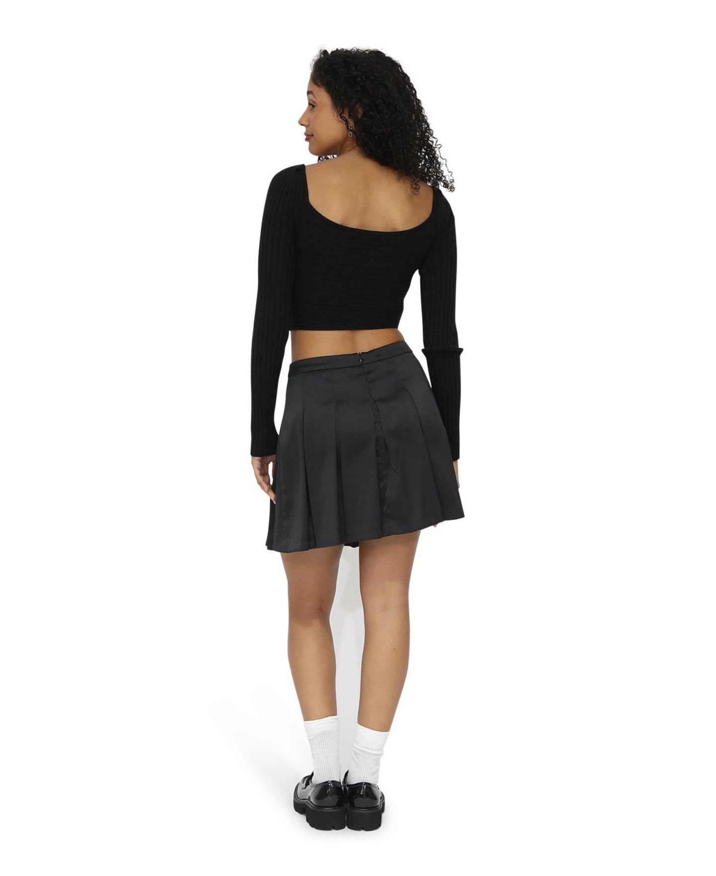 Женская юбка-шорты Belle & Bloom Palm Breeze Tennis Skort, цвет: Чёрный — фото 3