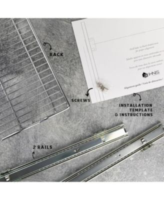 Pull Out Cabinet Organizer with Chrome Finish 17 x 21 In