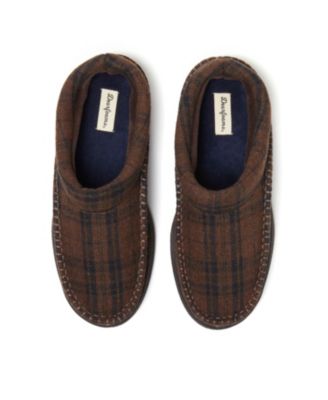 Men's Thompson Plaid Moccasin Toe Clog House Shoe Slipper