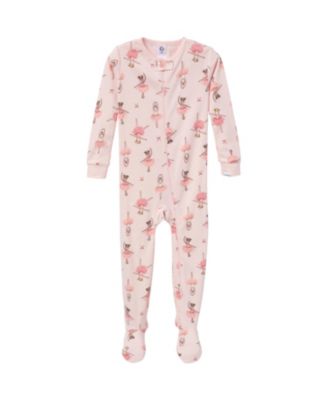 Toddler Girls Snug Fit Footed Pajamas, 2-Pack, Ballerinas