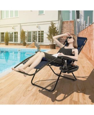 Outdoor Folding Zero Gravity Reclining Lounge Chair