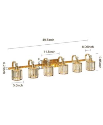Bathroom Vanity Light 6 Light Modern Bathroom Vanity Light Fixtures Over Mirror Modern Crystal Vanity Lighting