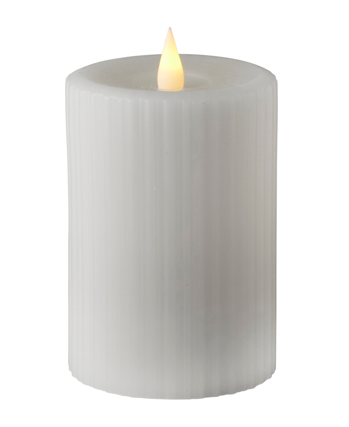 Seasonal Fine Ribbed Motion Flameless Candle, 3x5
