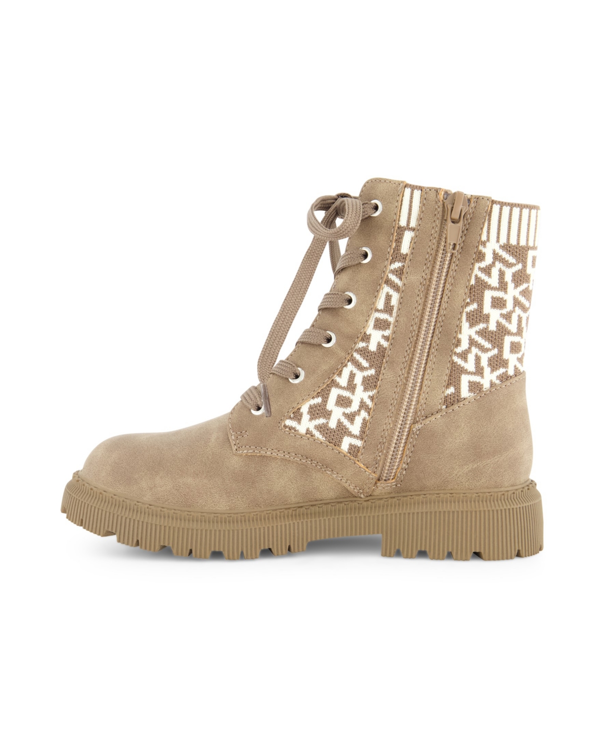 Dkny Little And Big Girls Ava Marissa Lug Boot In Animal Print