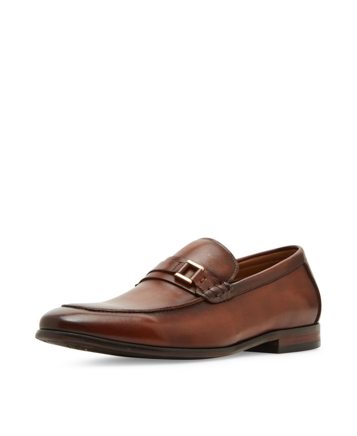 Мужские туфли Steve Madden Adair Slip On Loafer, цвет: Чёрный кожаный — фото 7
