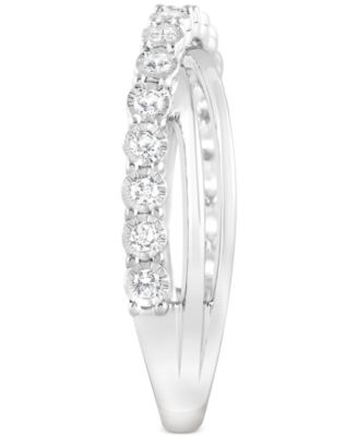 Diamond Bypass Ring (1/4 ct. t.w.) in 14k White Gold