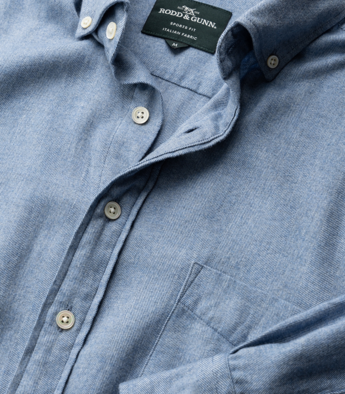 Rodd & Gunn Men's Barrhill Long Sleeve Sports Fit Shirt In Blue