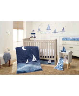 Little Skipper Nautical Ocean Sailboat Soft Changing Pad Cover