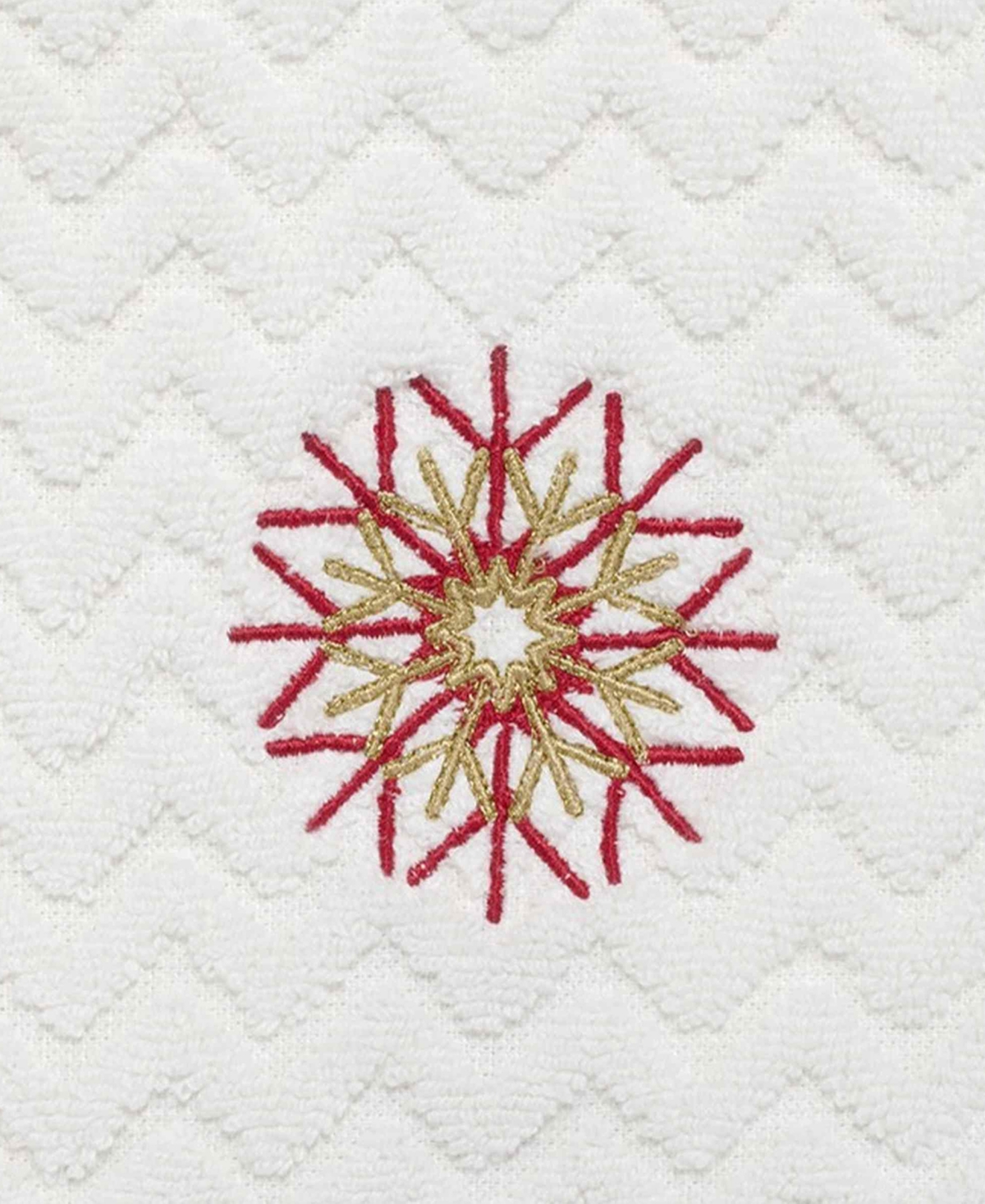 NICOLE MILLER LUXE FLAKE 2-PACK COTTON HAND TOWEL SET, 28" X 16" 