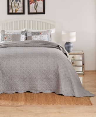 Giulia Floral Print 3-Pc. Bedspread Set, King