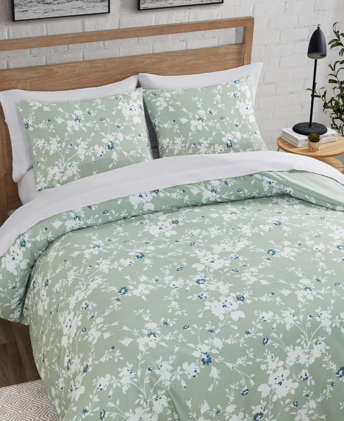 Shop Lucky Brand Fianna Floral 3-pc. Comforter Set, Full/queen In Sage Floral