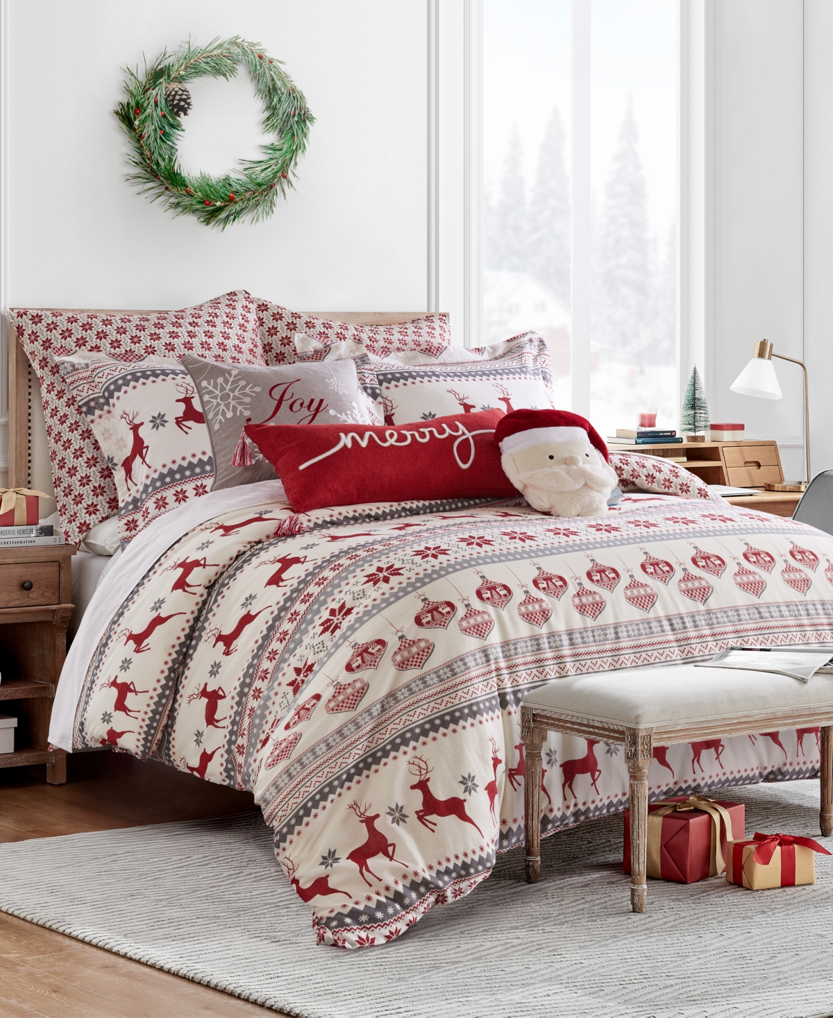 Levtex Silent Night Reversible 2-pc. Comforter Set, Twin/twin Xl In Red