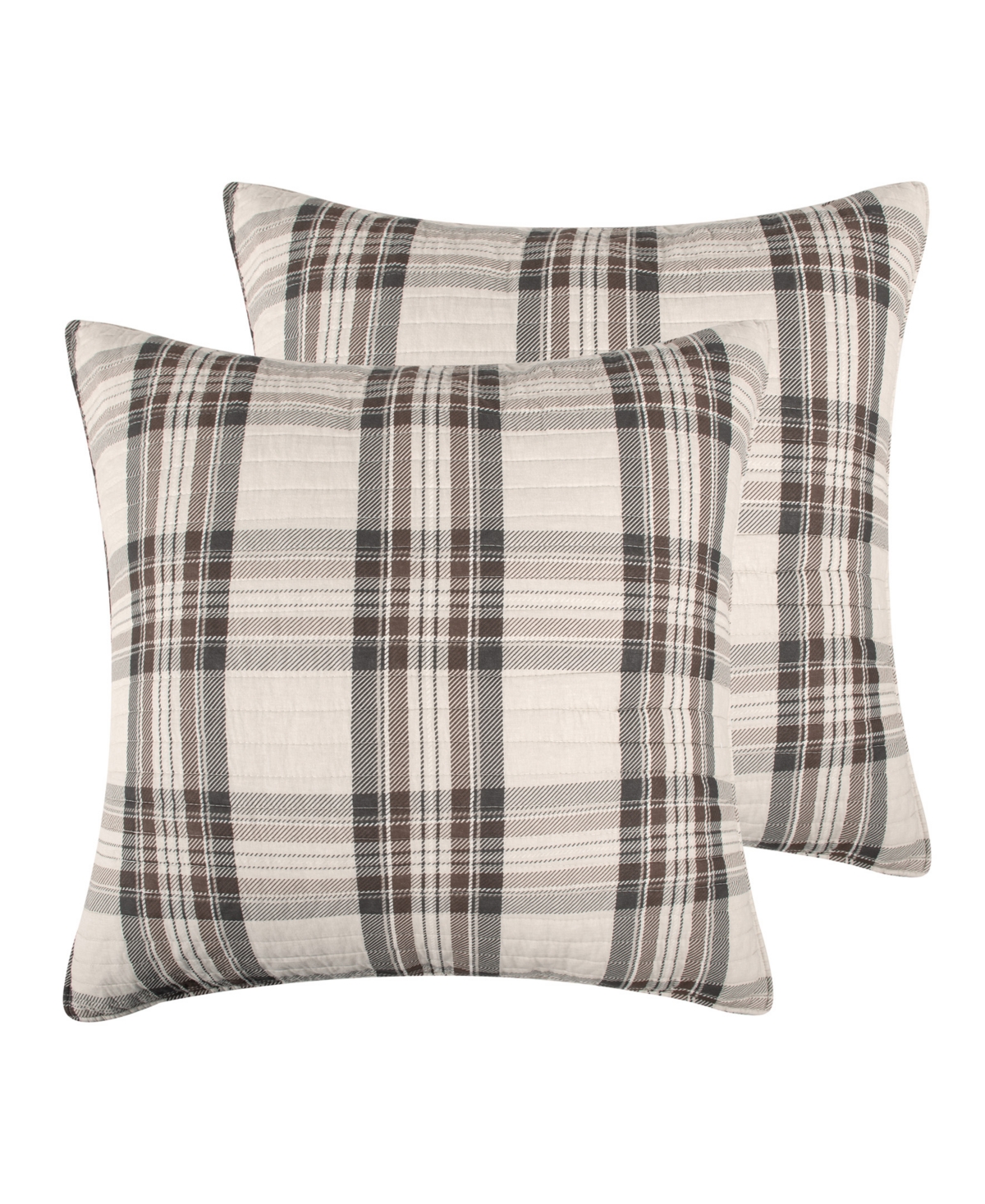 Lodge Toile 2-Pc. Sham Set, European - Tan