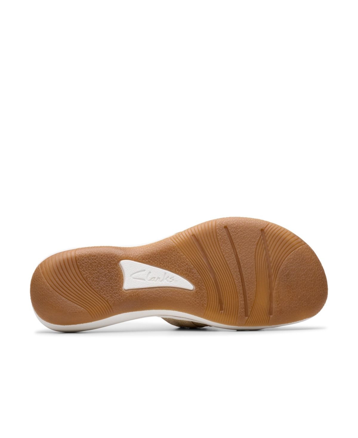 Shop Clarks Women's Cloudsteppers Breeze Piper Comfort Slide Sandals In Sand Synthetic