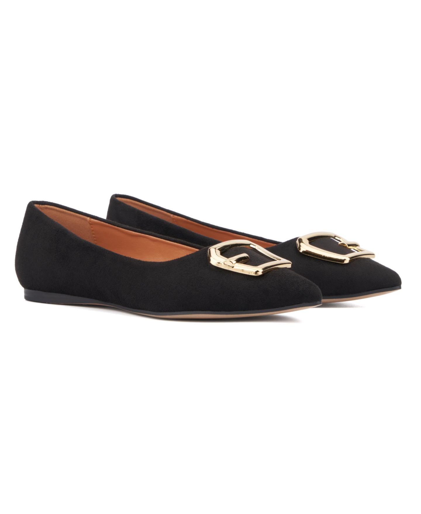 Женские балетки Torgeis Hartwell Buckle Detail Ballet Flat, цвет: Чёрный — фото 7