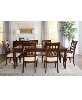 Furniture - Daria 7 Pc. Dining Set (Rectangular Table, 4 Side Chairs & 2 Arm Chairs)
