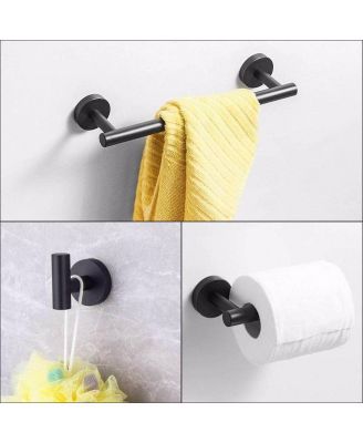 3-Piece Bathroom Hardware Set for Towel Bars, Hooks, and Accessories