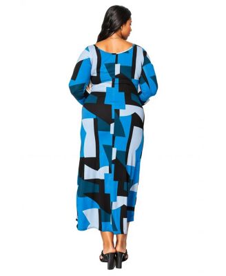 Plus Size Ozean Azul Maxi Dress