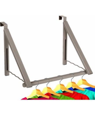 Over The Door Hanger Foldable and Expandable Rod for Hanging Towels, Coats & Clothes