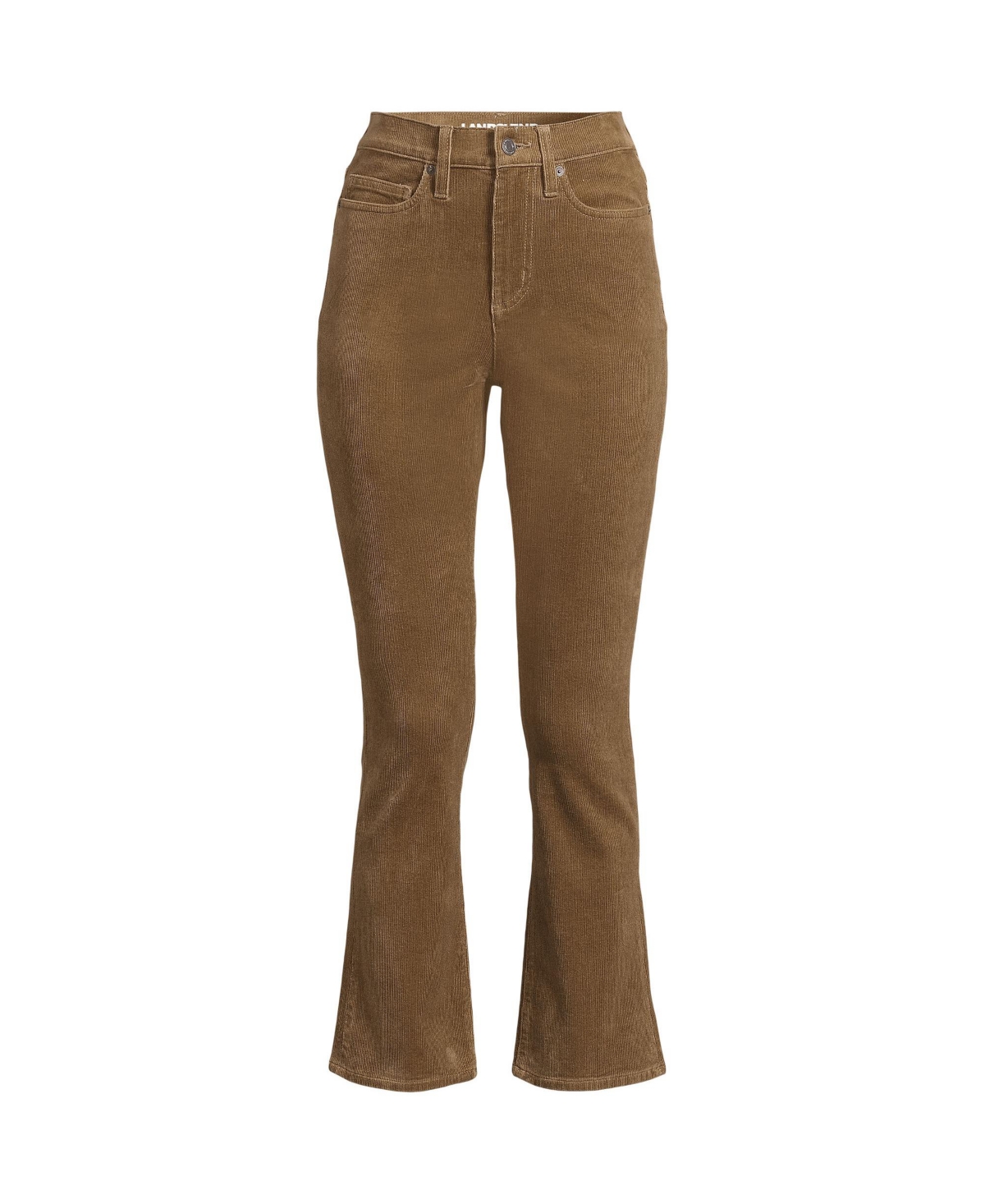 Lands' End Women's Petite High Rise Corduroy Kick Crop Pants
