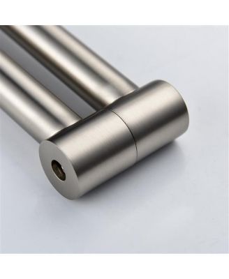 Brass Folding Faucet 1/2” NPT Wall Mount Kitchen Faucet with Dual Handles for Cold Water