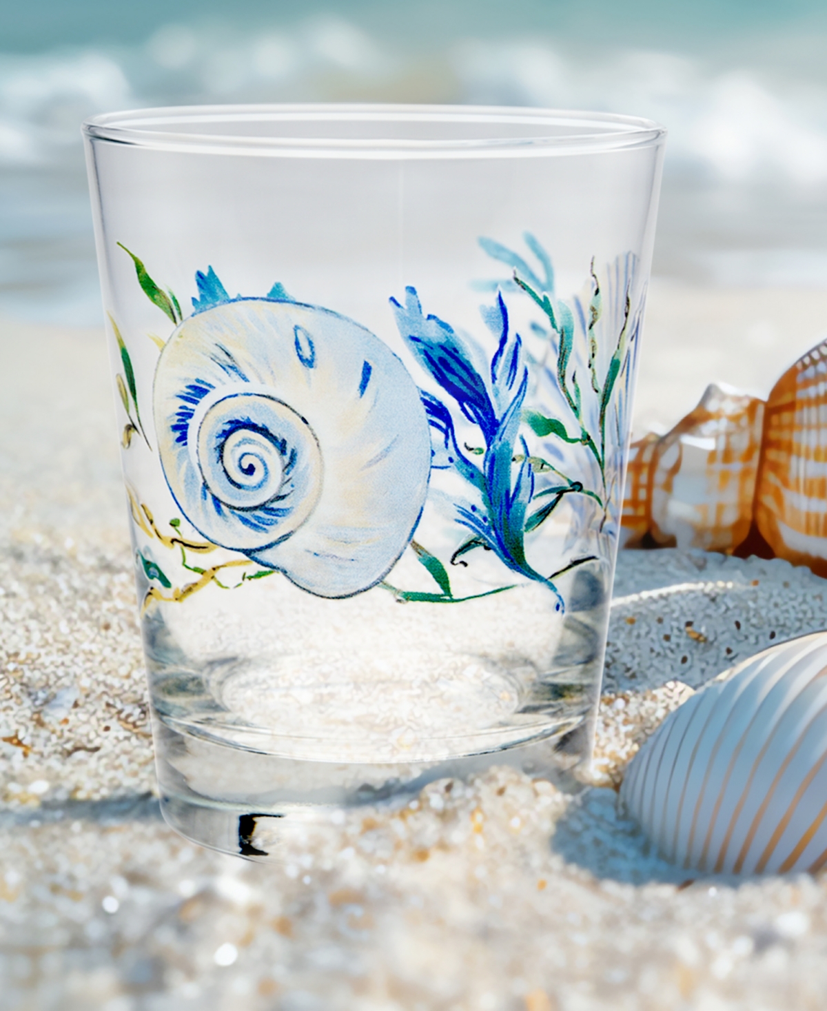 Fiesta Coastal Shores Double Old-fashioned Glass, Set Of 4 In Multi