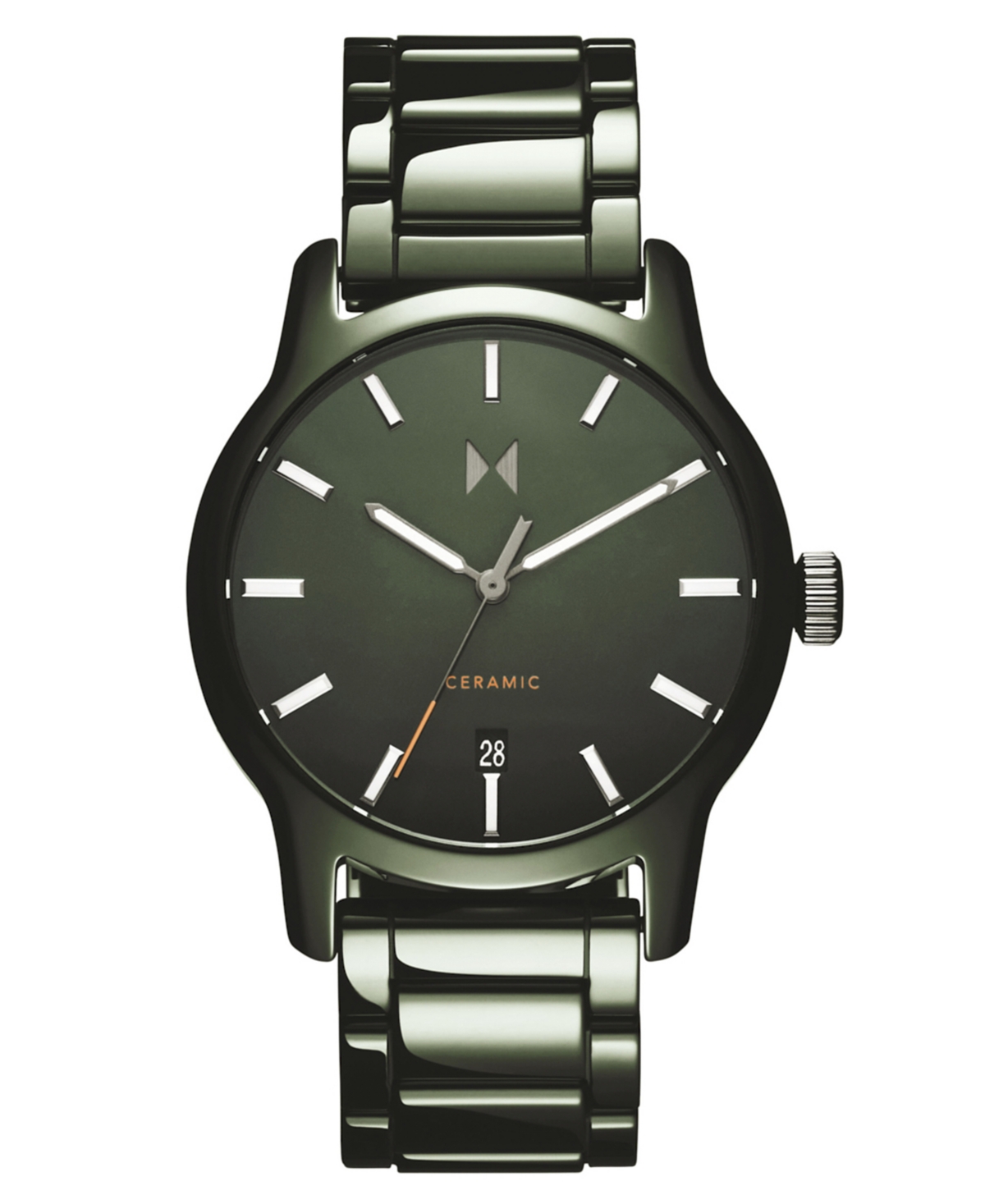 Men's Classic Ii Green Ceramic Bracelet Watch ,44mm - Green