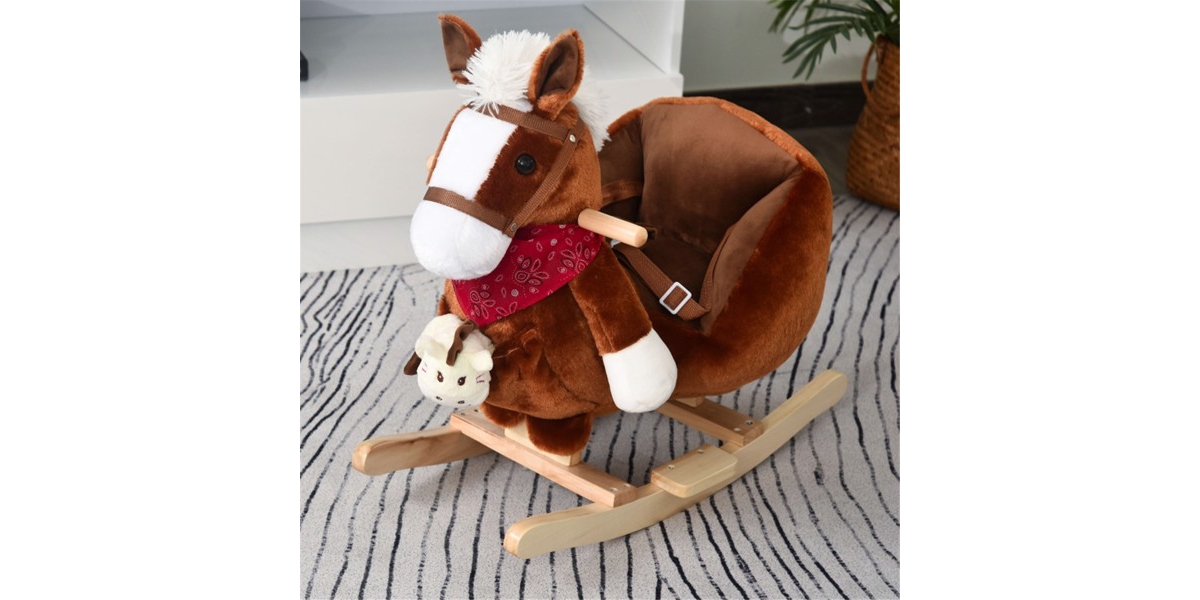 Slickblue Top Baby Rocking Horse for Kids Safe and Engaging Ride-On Toy for Young Children