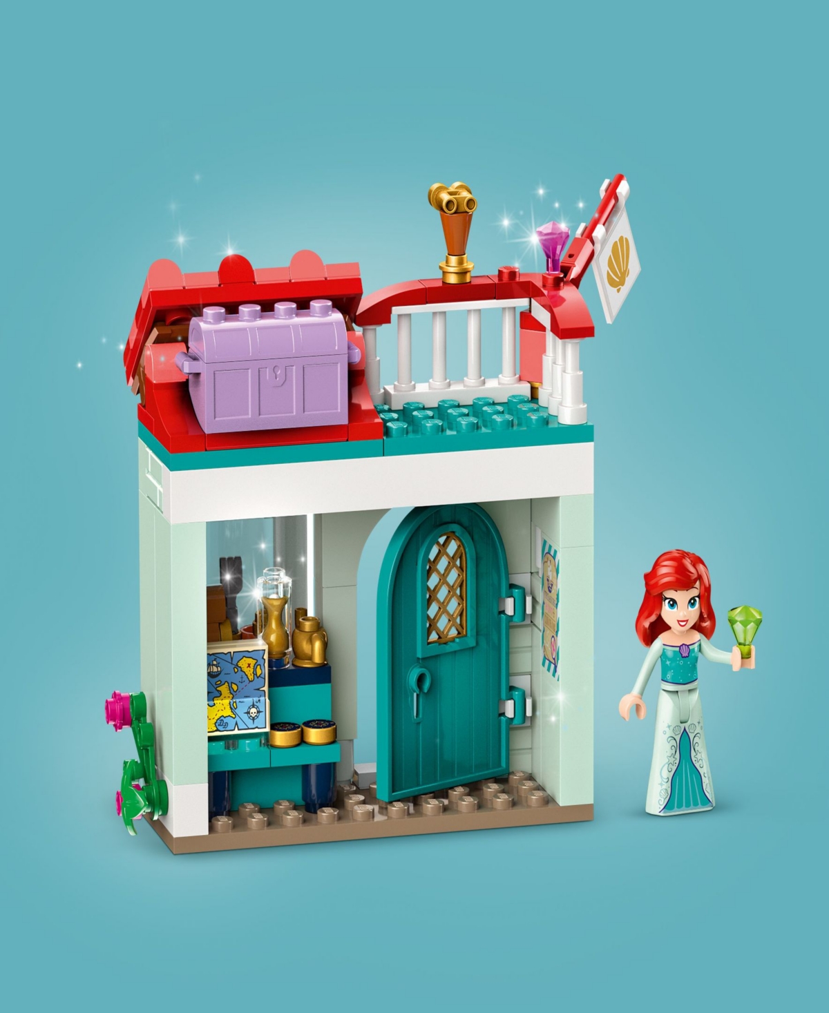 Shop Lego Disney Princess Market Adventure Toy Set 43246, 817 Pieces In Multicolor