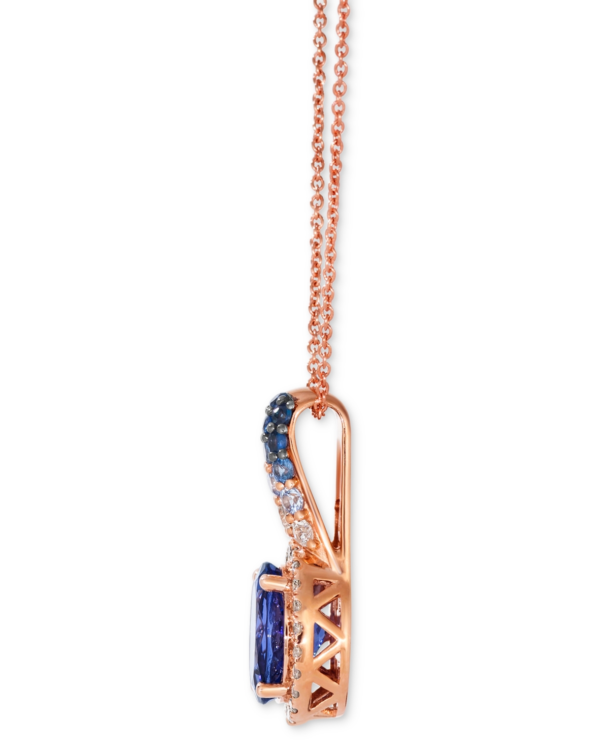 Le Vian Blueberry Tanzanite (1-5/8 Ct. T.w.), Denim Ombre (1/4 Ct. T.w.), White Sapphire (1/10 Ct. T.w.) & N In Multi