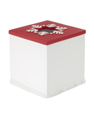 Winter Snowman Resin Tissue Box Cover